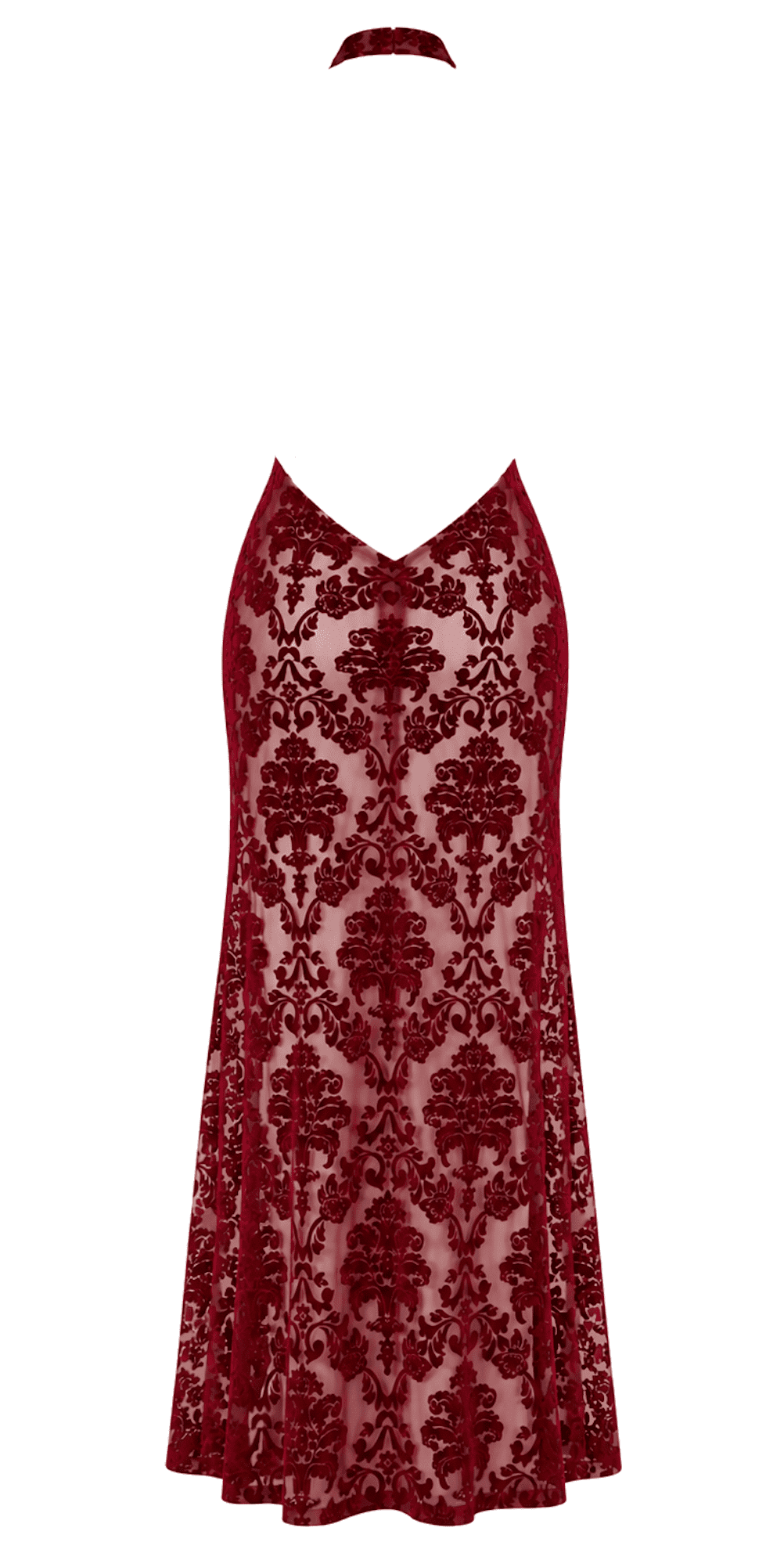 F424 Masquerade Robe longue dos nu