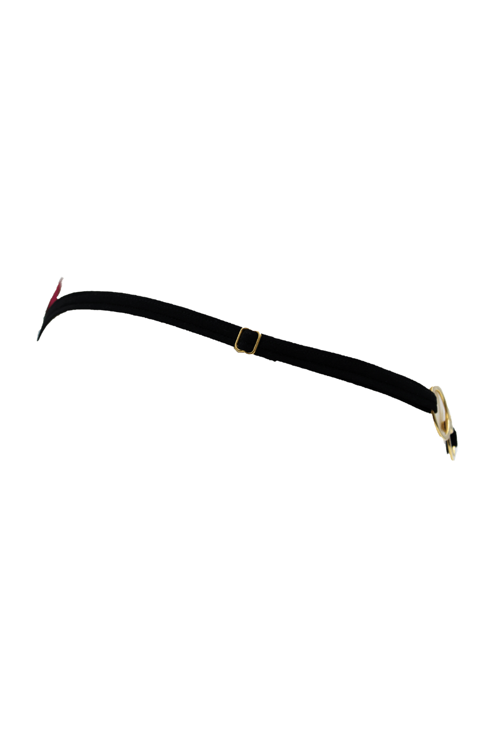 String bordeaux avec anneaux détachables