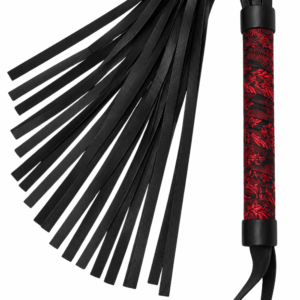 Fouet rouge et noir motif japonais 45 cm – Dreamy Festish