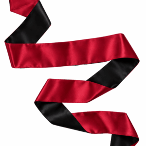 Bandeau satiné réversible rouge et noir, multi-usage – Dreamy Fetish