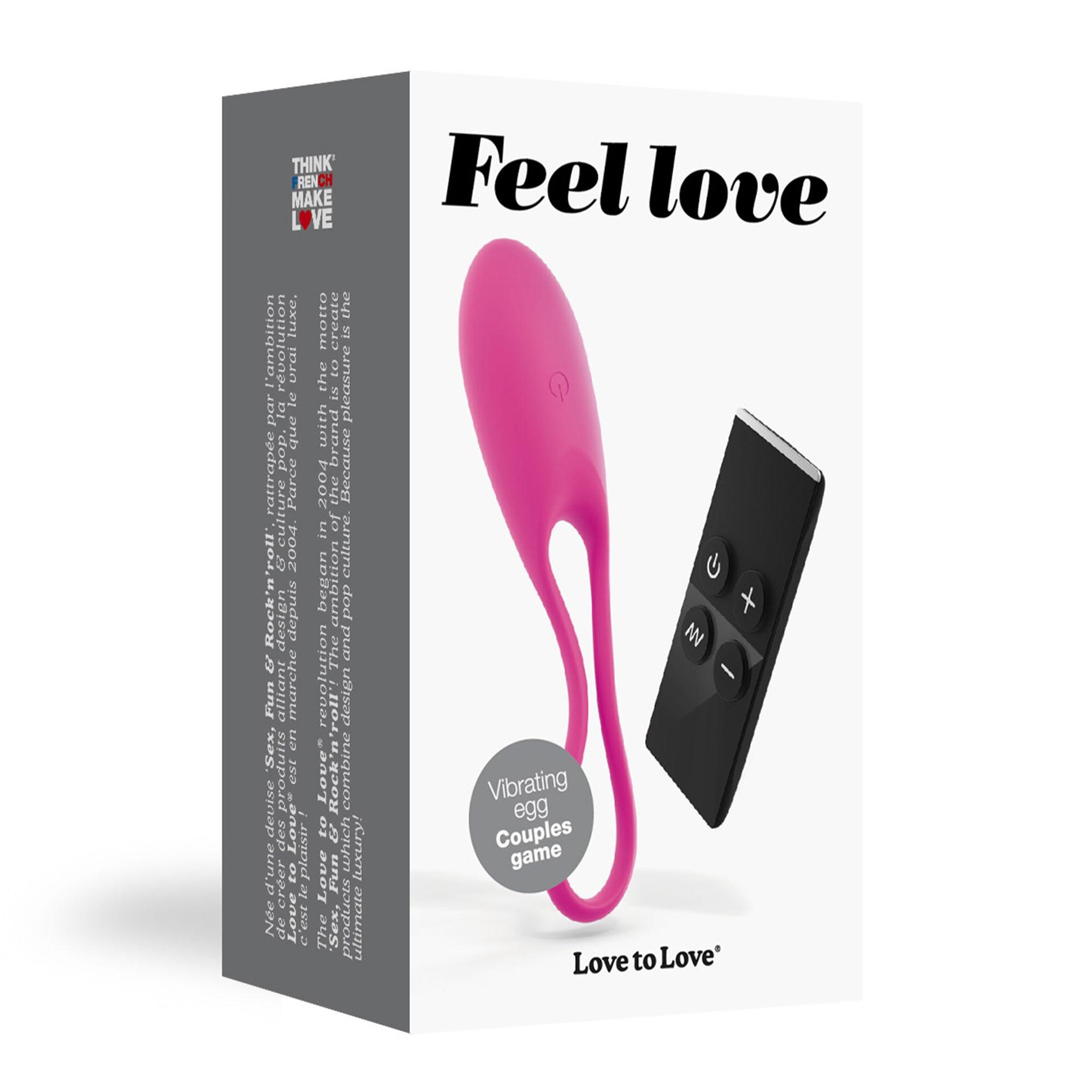 Oeuf vibrant Feel Love – Rose