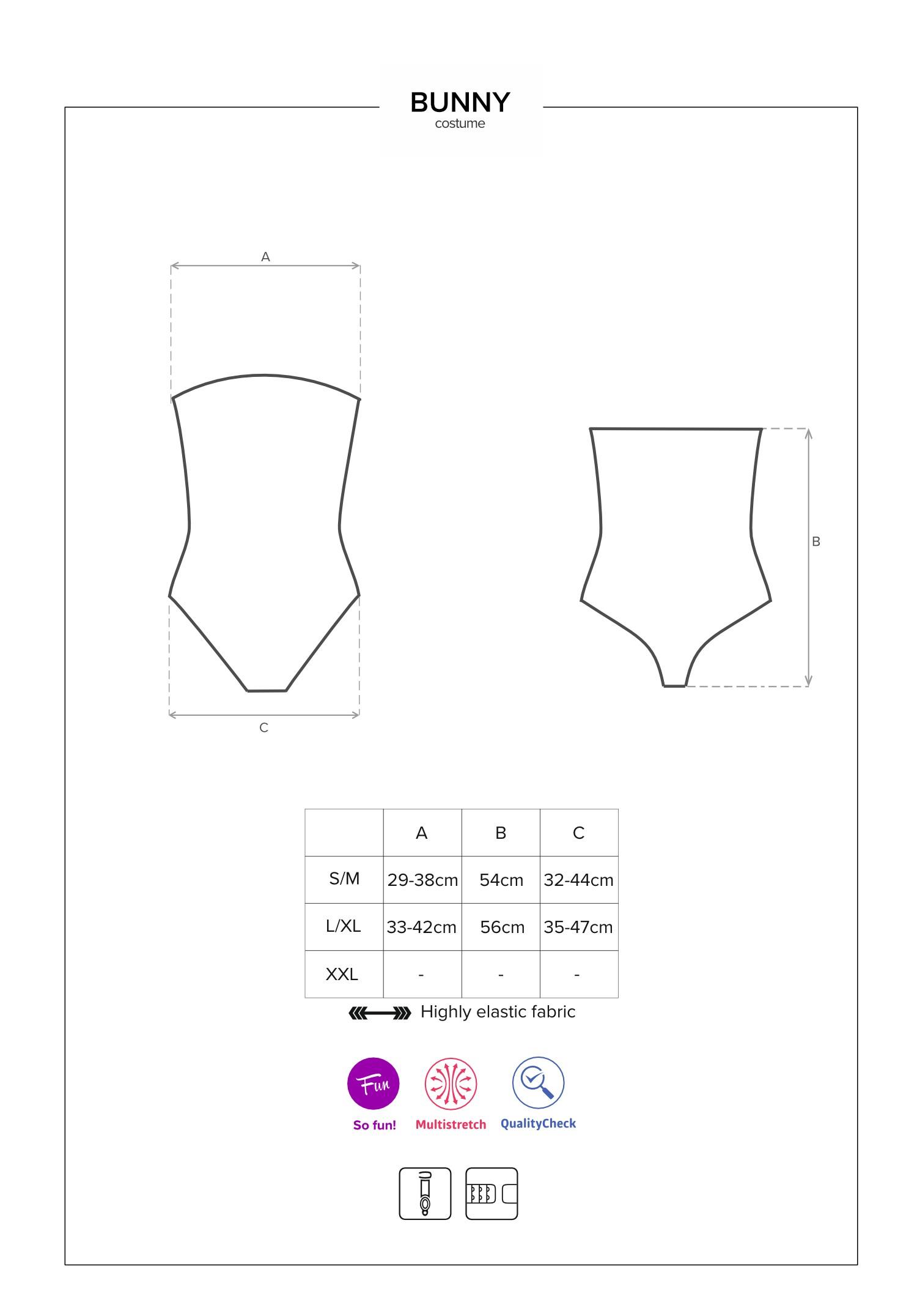 Bunny Costume 4 pcs – Noir
