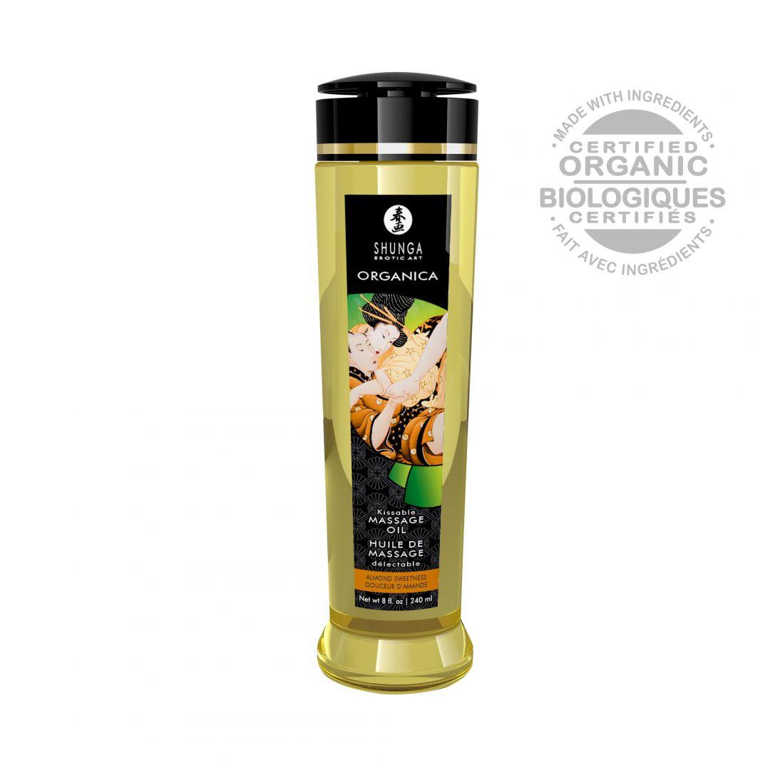 Huile de massage organique – Douceur d&rsquo;amande – 240 ml