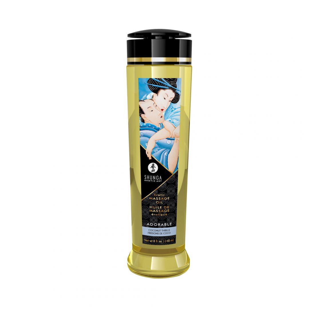 Huile de massage érotique – Adorable – Frissons de coco – 240 ml