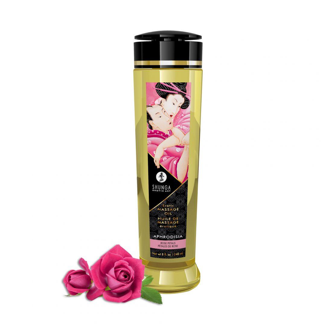 Huile de massage érotique – Aphrodisia – Rose – 240 ml