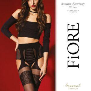 Amour Sauvage Bas jarretelles 20 DEN – Noir – Qualité premium