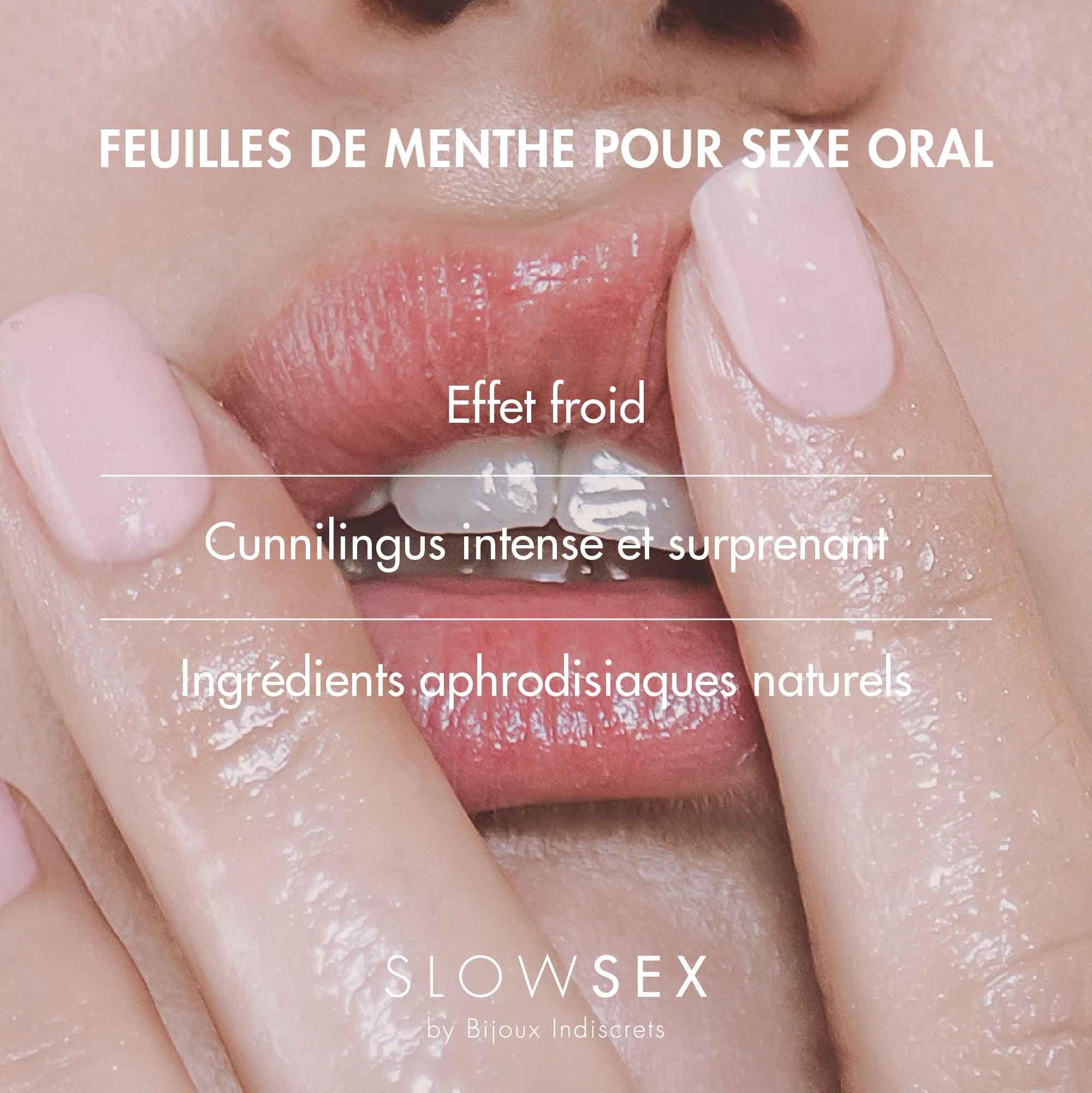 Feuilles de menthe pour sexe oral – Slow Sex – 7 unités