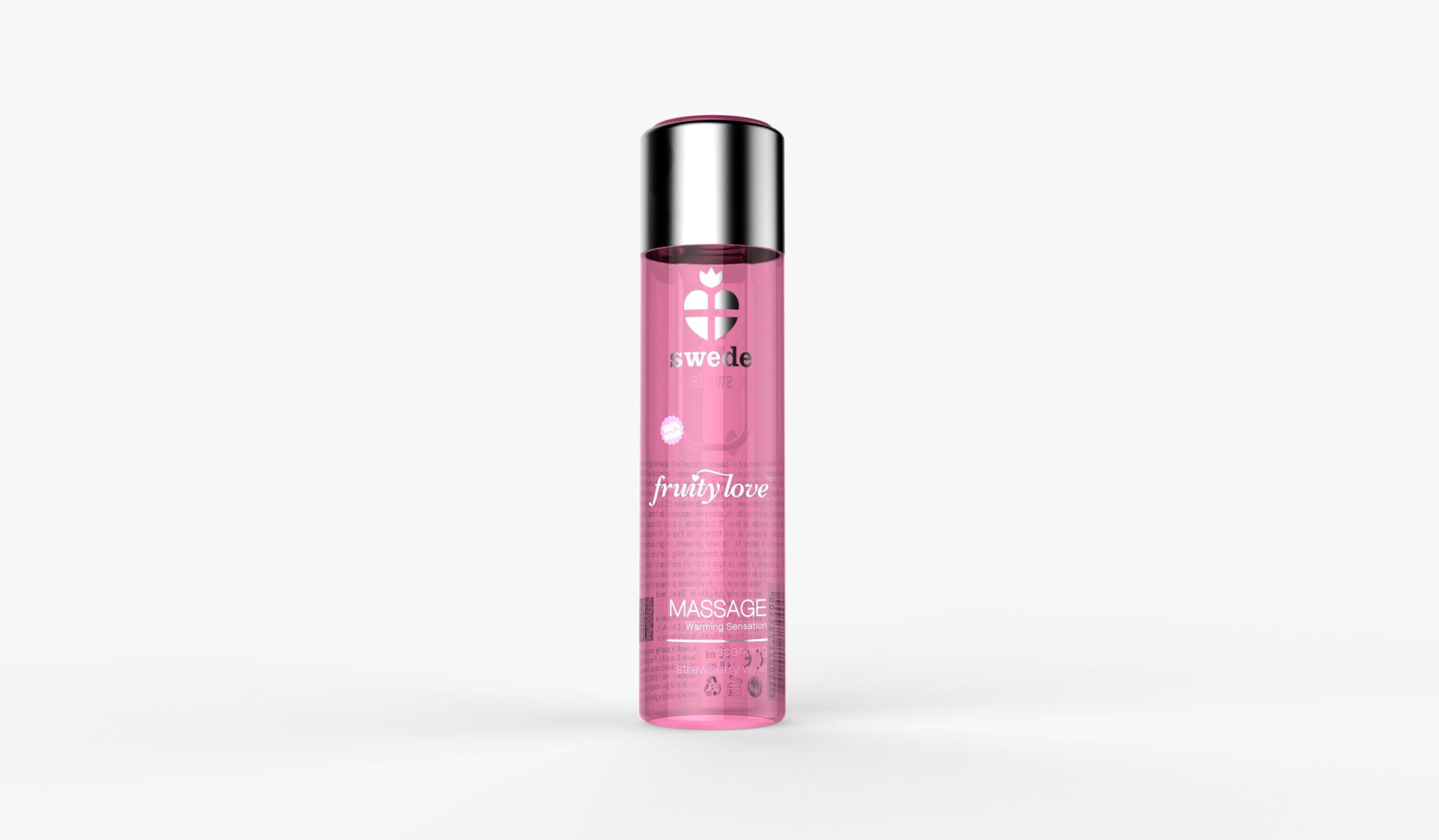 Huile de massage – Vin pétillant à la Fraise – 120 ml