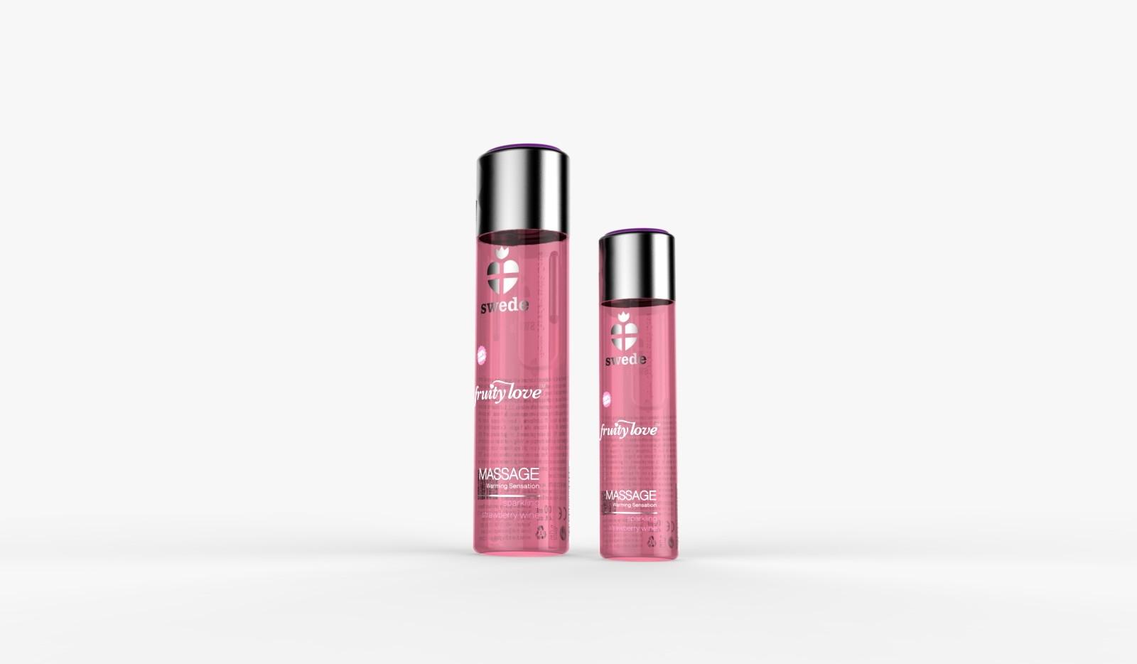 Huile de massage – Vin pétillant à la Fraise – 120 ml