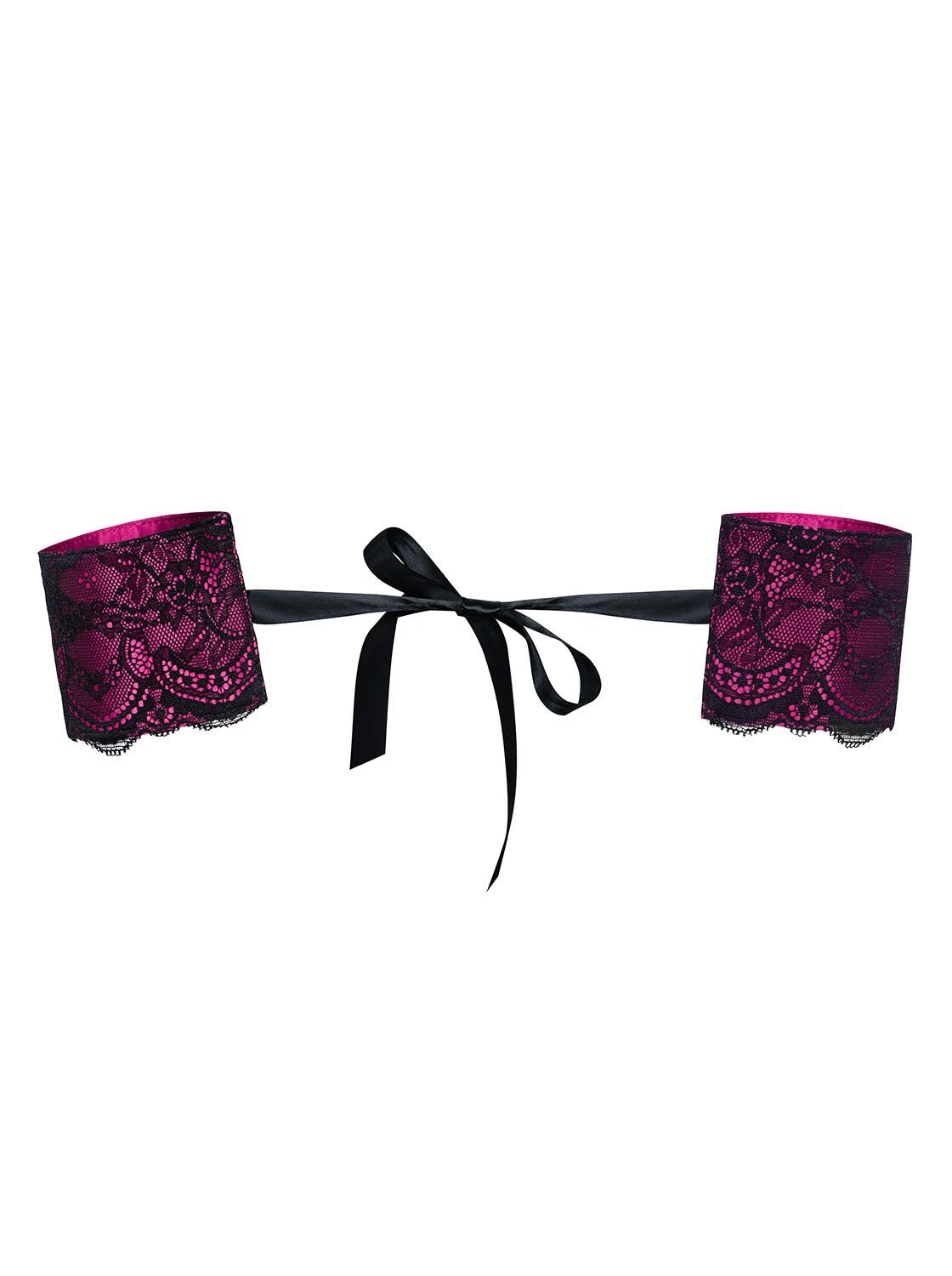 Roseberry Menottes – Noir et Fuchsia