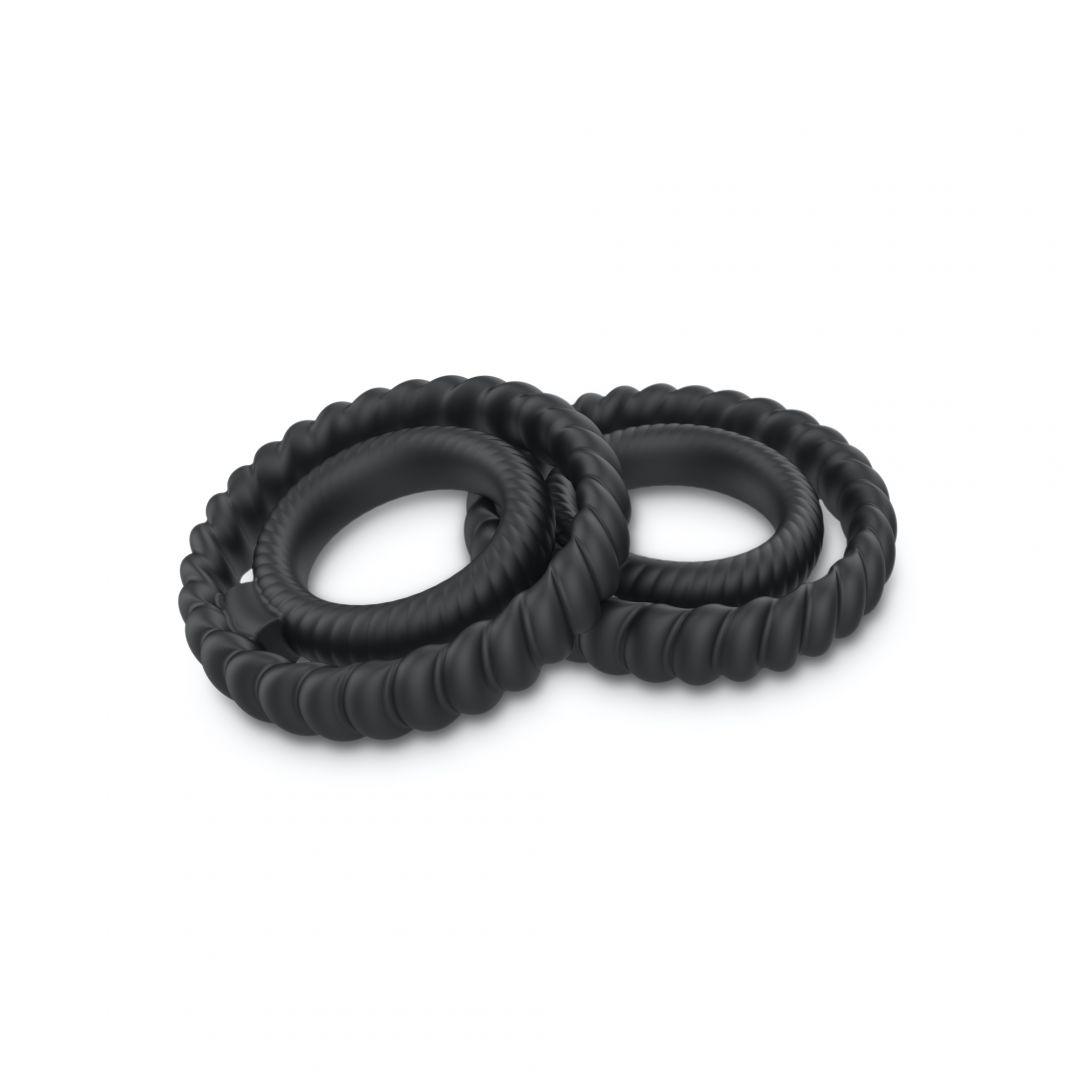 Cockring Dual ring Dorcel – Noir