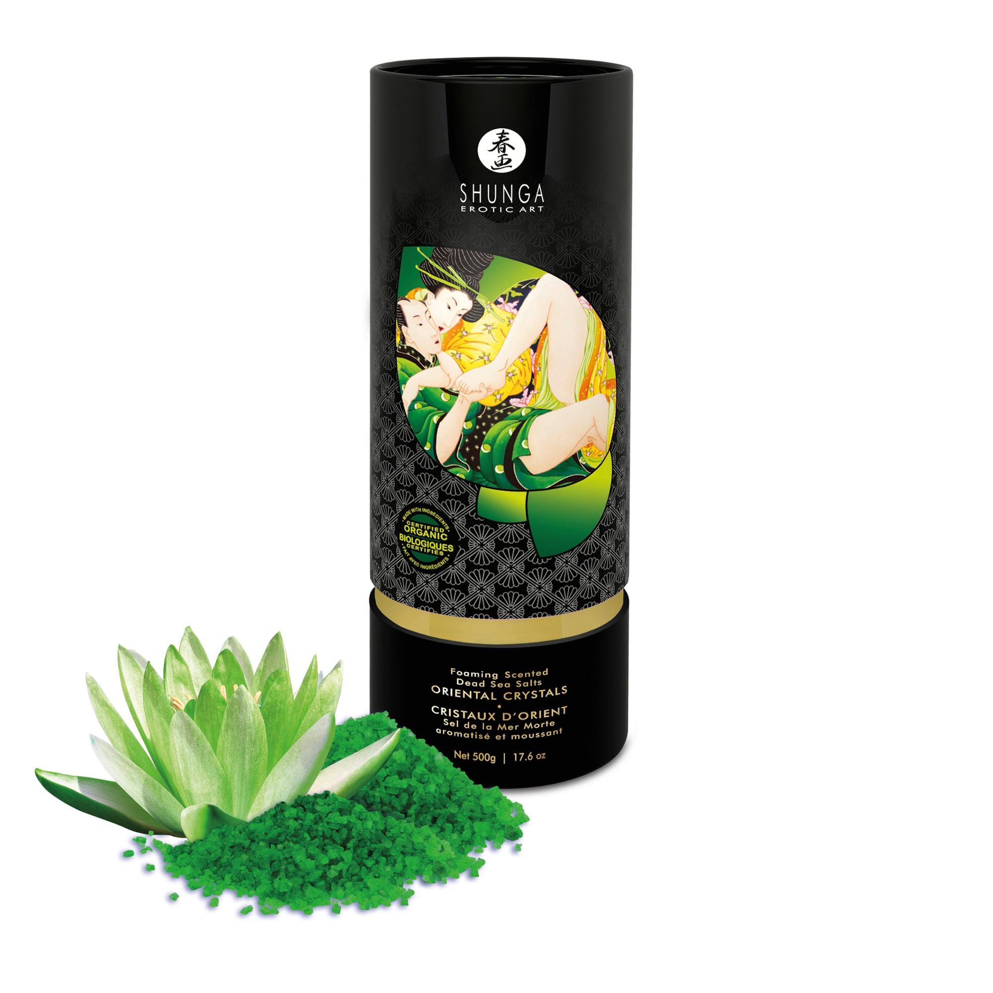 Sel de bain moussant – Cristaux d’orient – Fleur de Lotus BIO