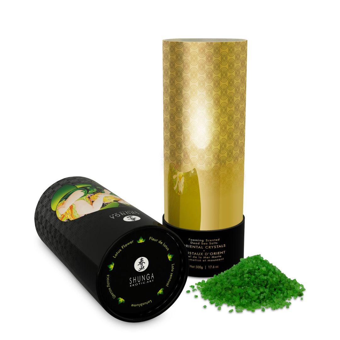 Sel de bain moussant – Cristaux d’orient – Fleur de Lotus BIO