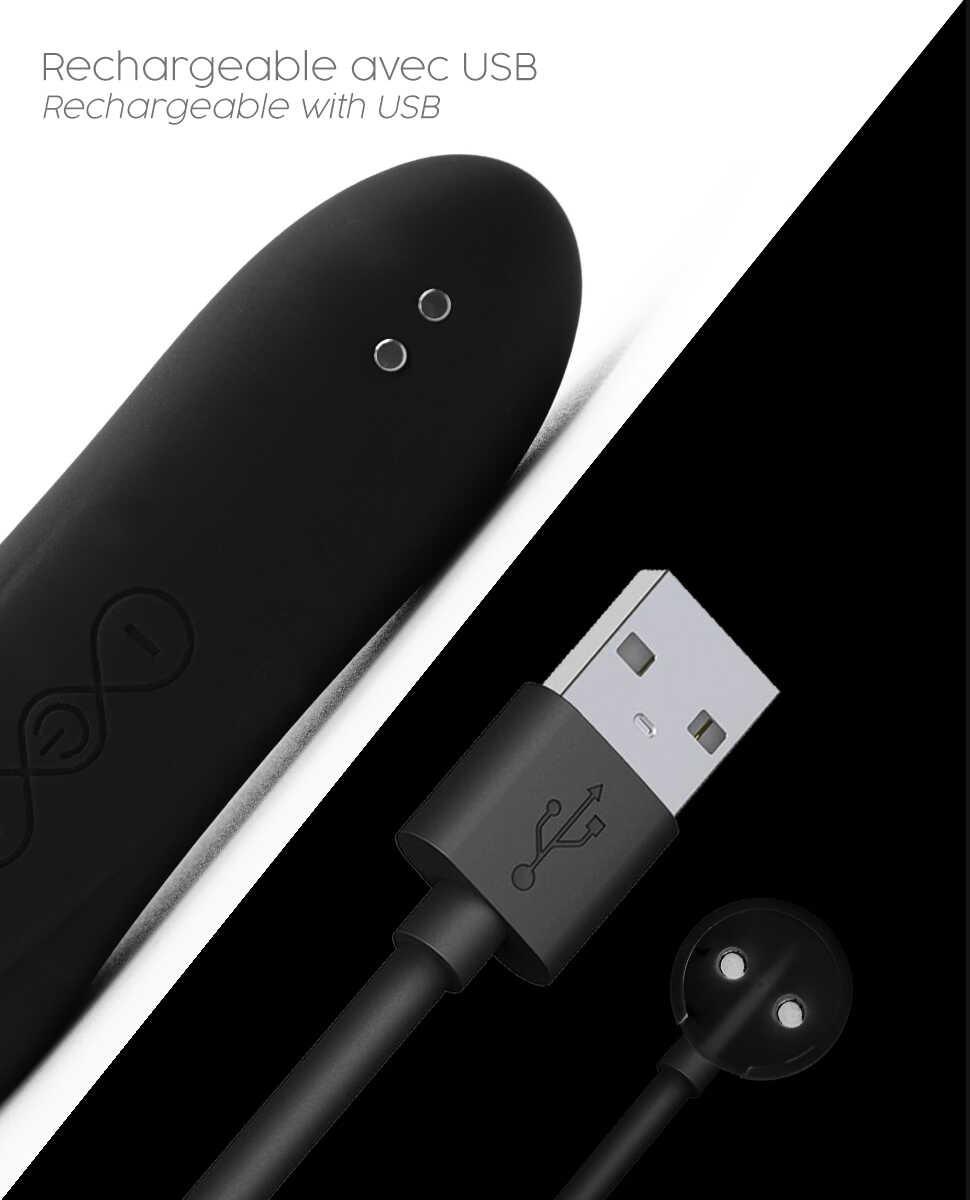 Le Maxi stimulateur clitoridien – Noir