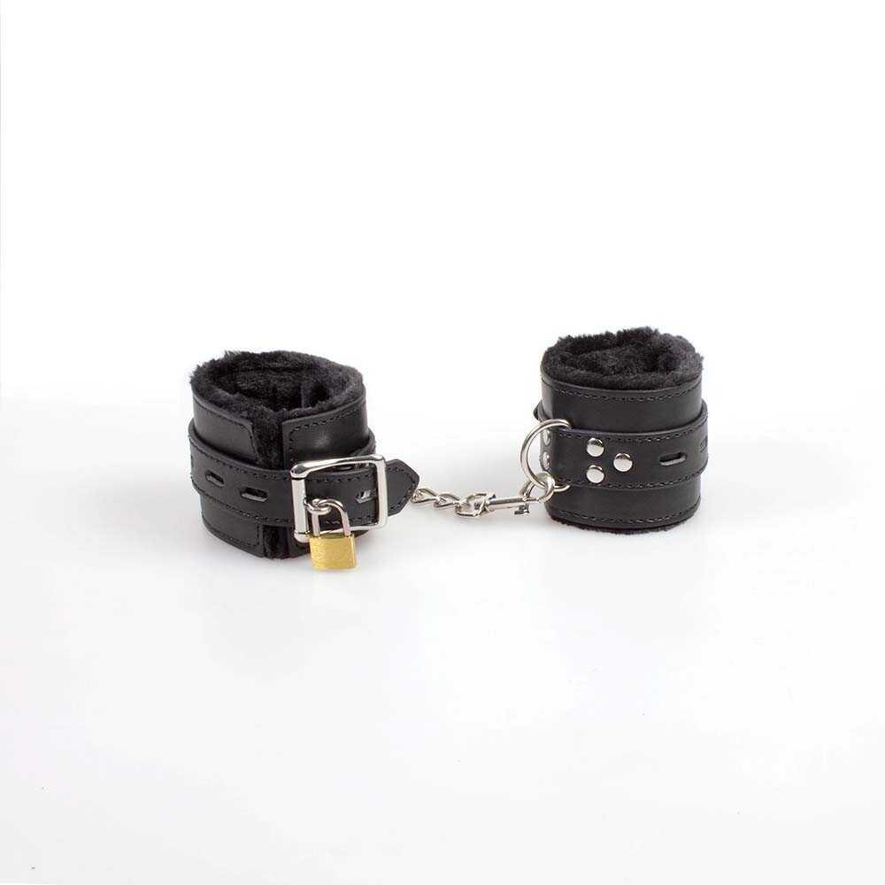 Menottes de bondage noires – Secret play – BDSM collection