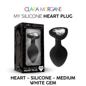 My Silicone Heart Plug – Noir