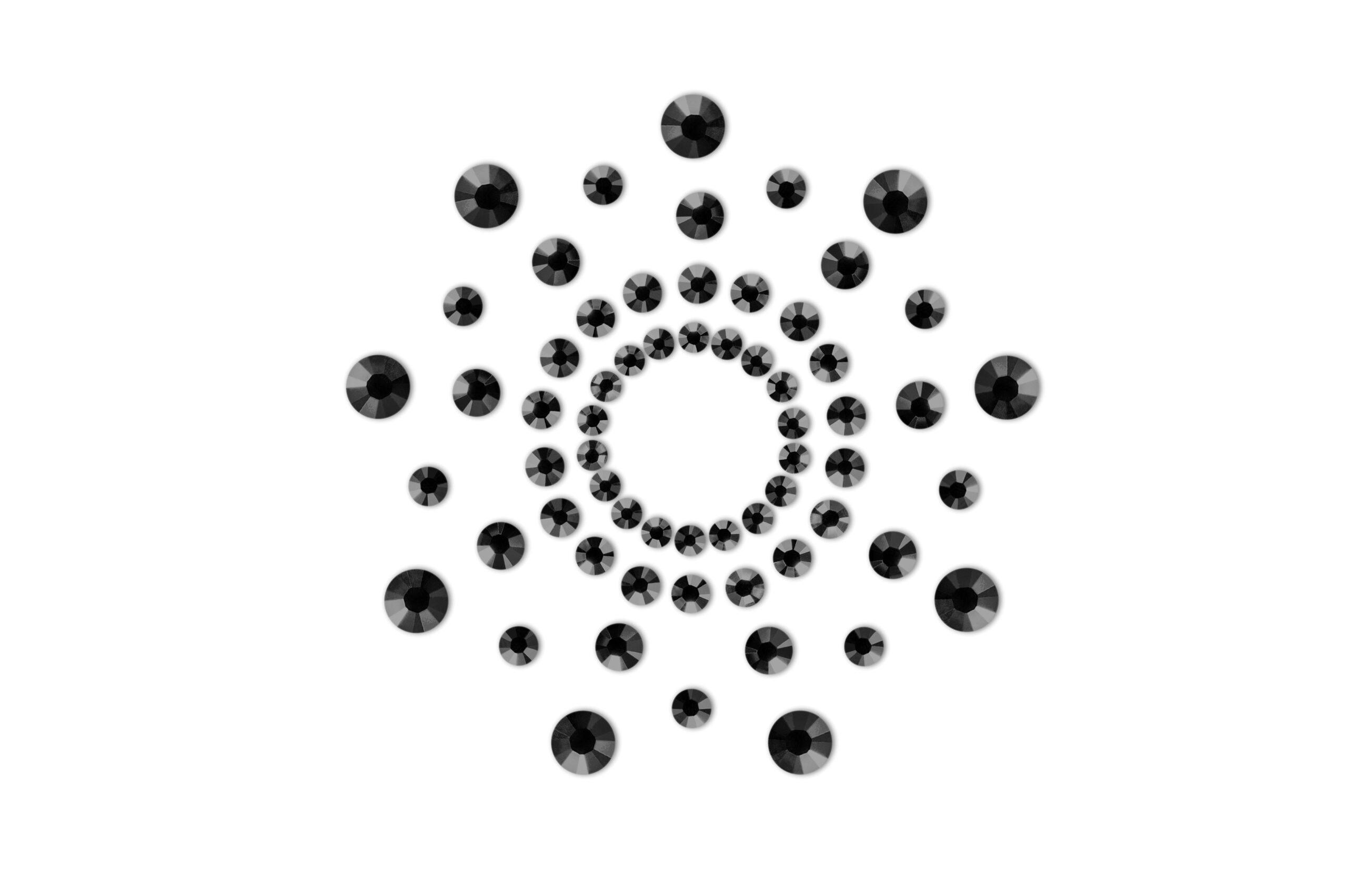 Mimi – Bijoux de seins Strass – Noir