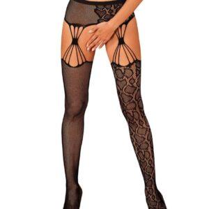 S821 Bas jarretelles – Noir