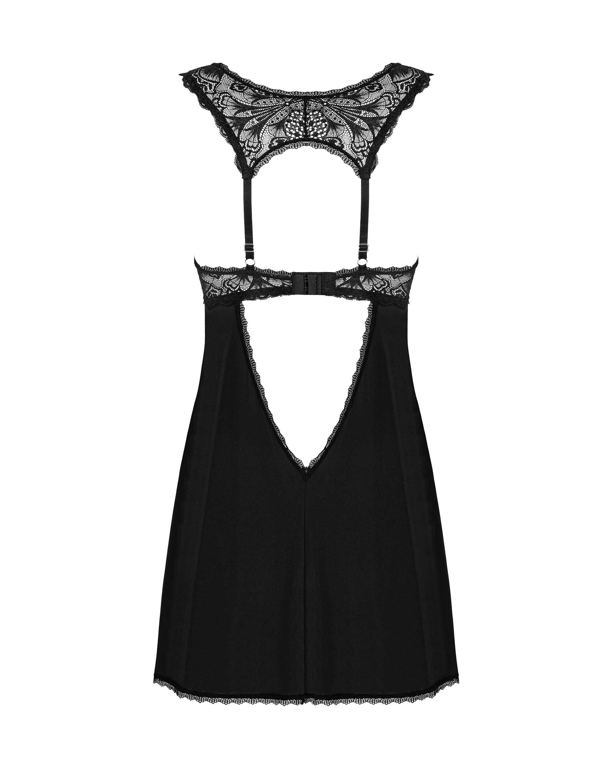 Donna Dream babydoll et String – Noire