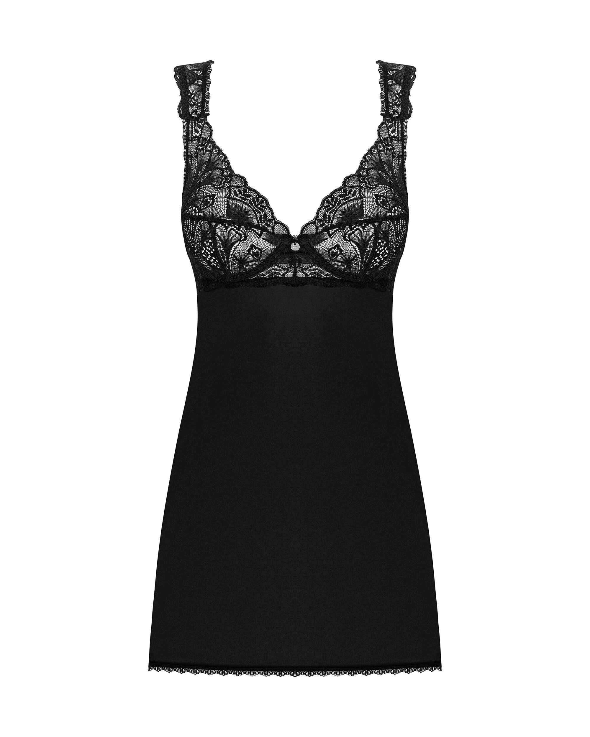 Donna Dream babydoll et String – Noire