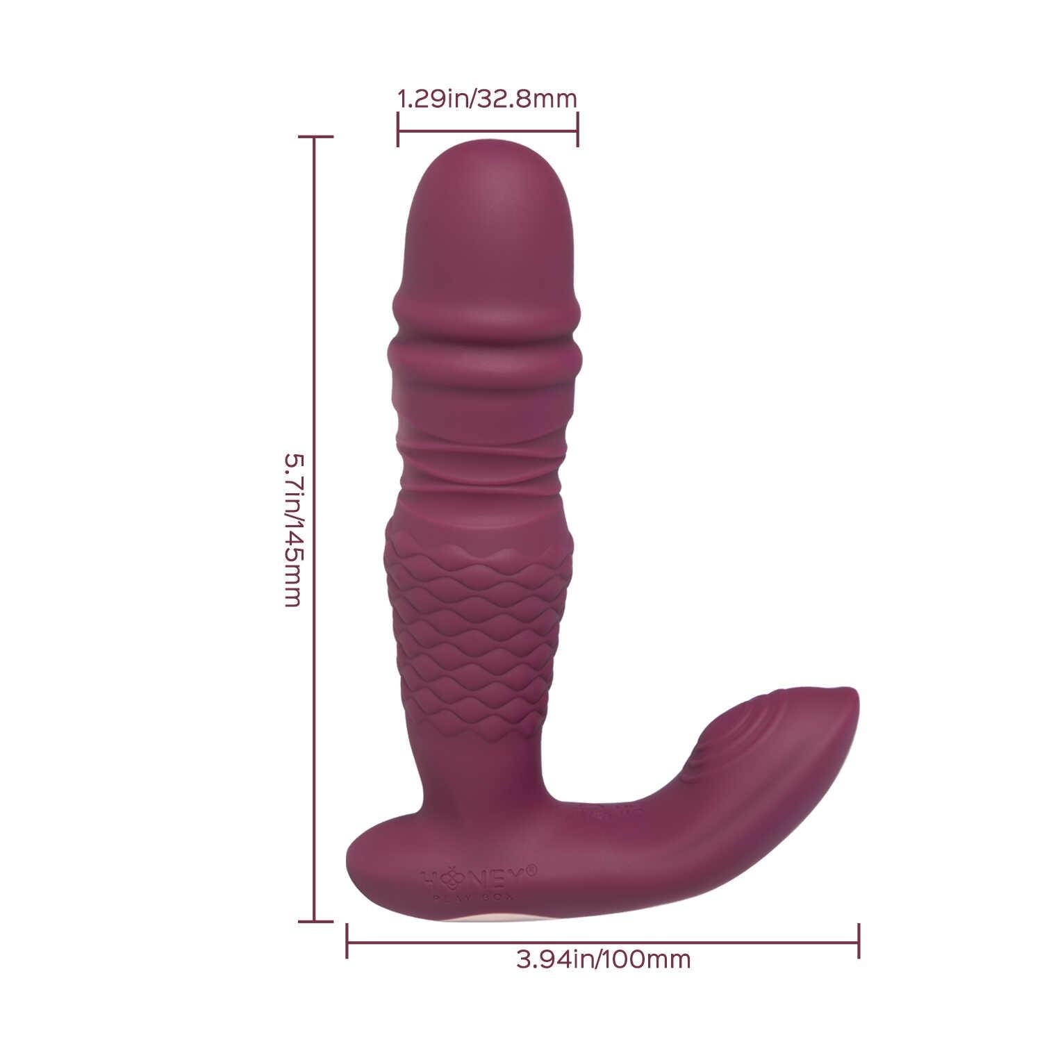 Ryder – Vibromasseur et va et vient double stimulation avec application