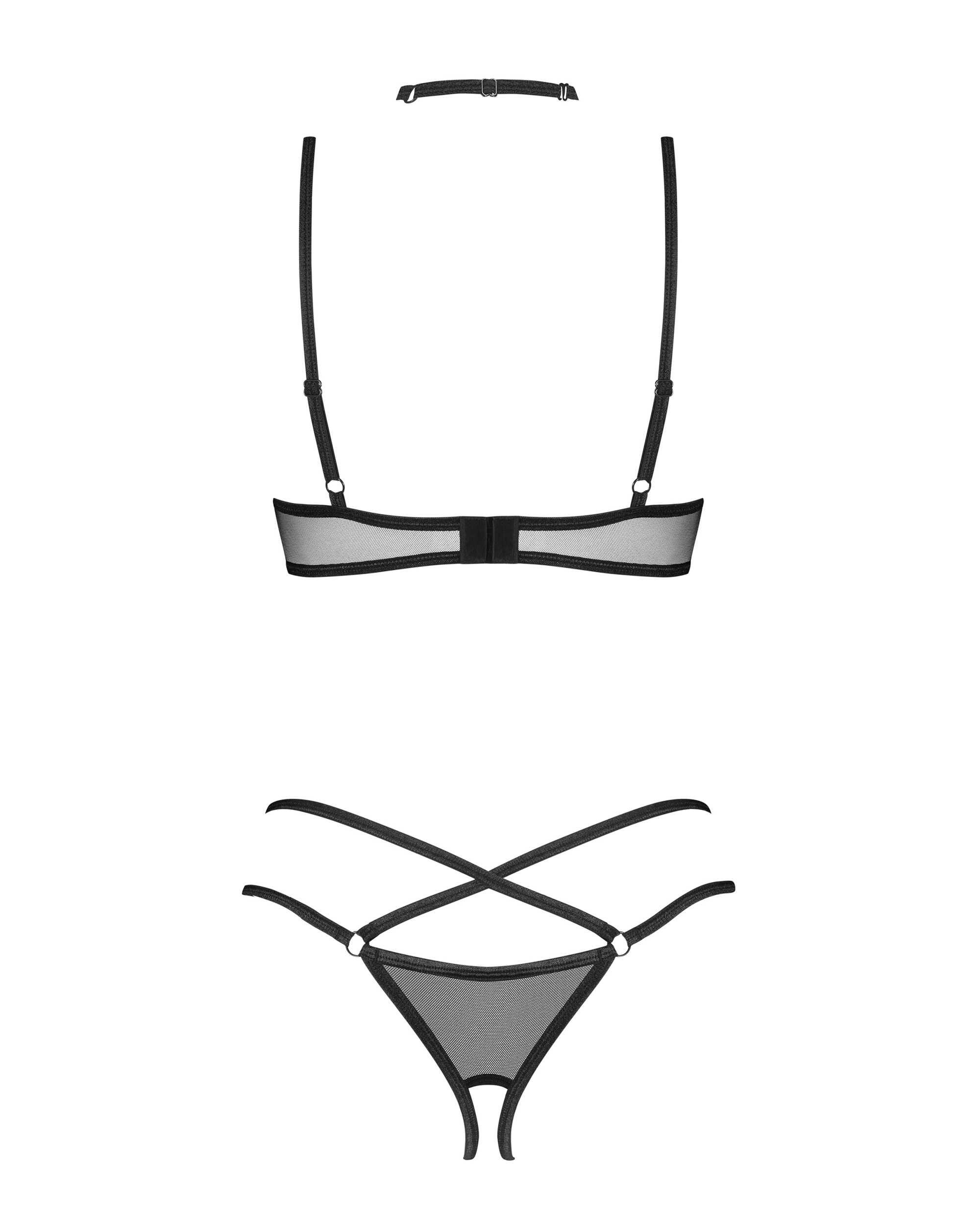 Donarella ensemble ouvert 3 pièces – Noir NP