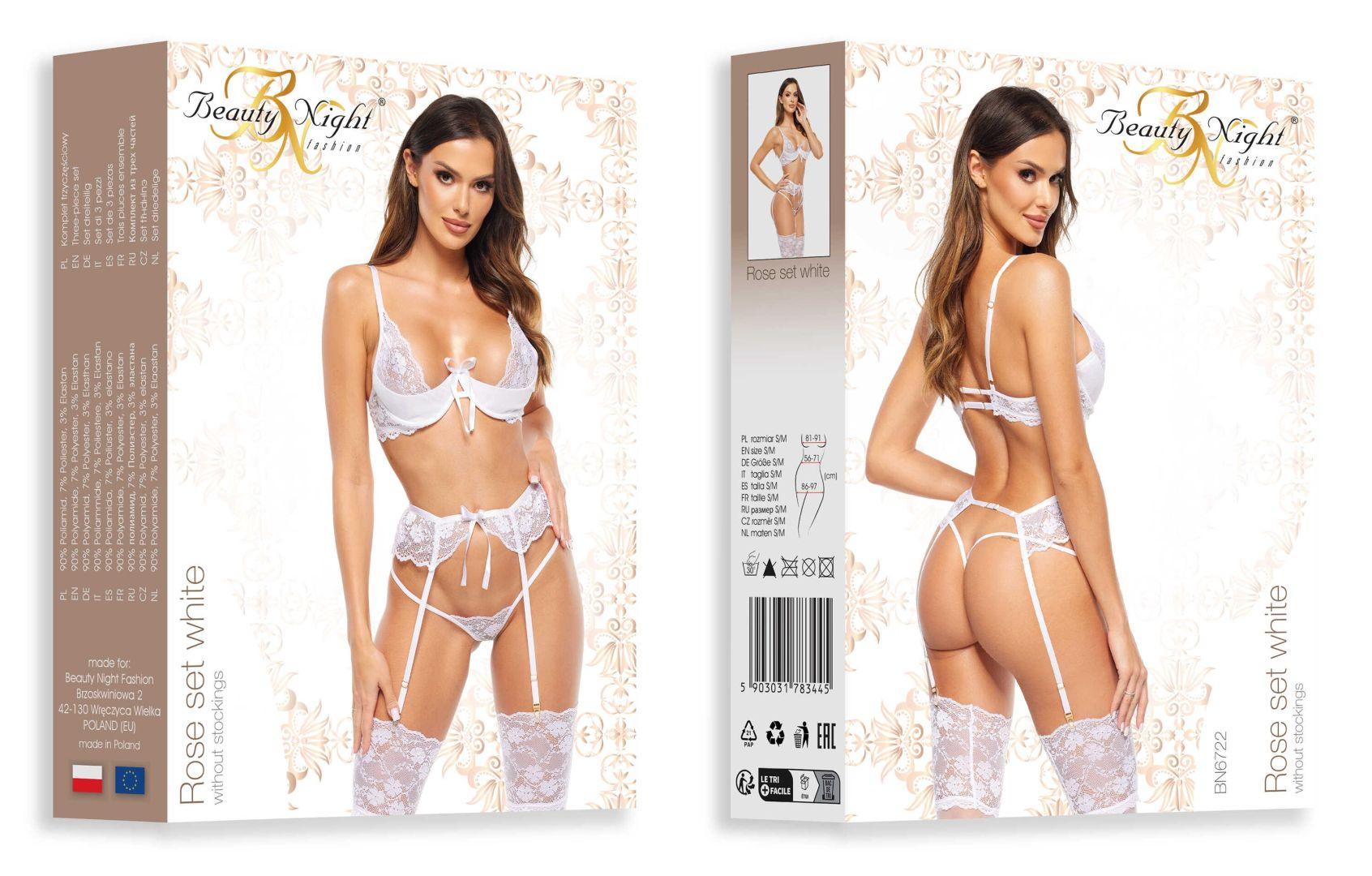Rose ensemble 3 pièces – Blanc