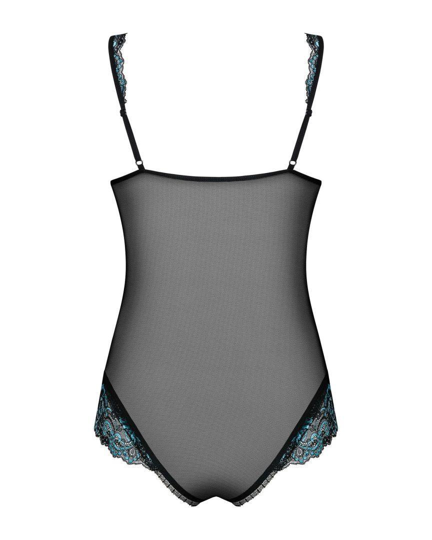 Amanta Body ouvert – Noir et Turquoise