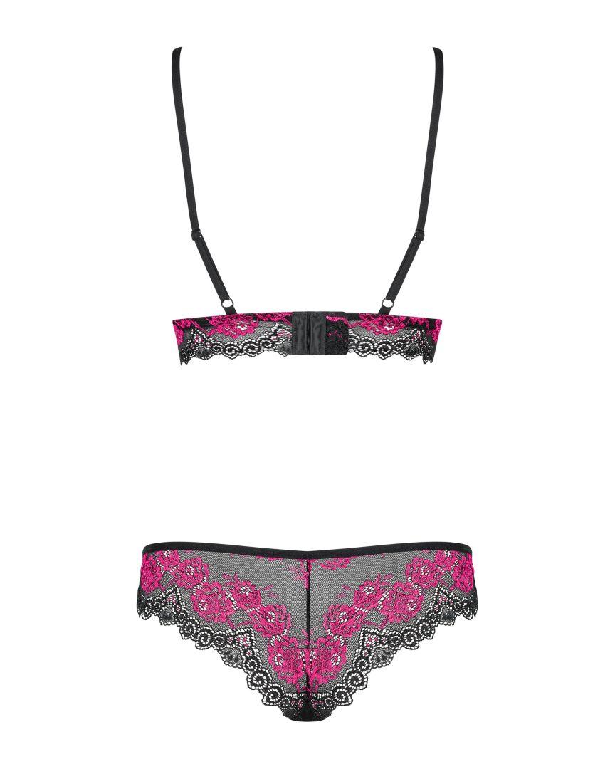 Tulia Ensemble 2 pcs – Noir et Fuchsia
