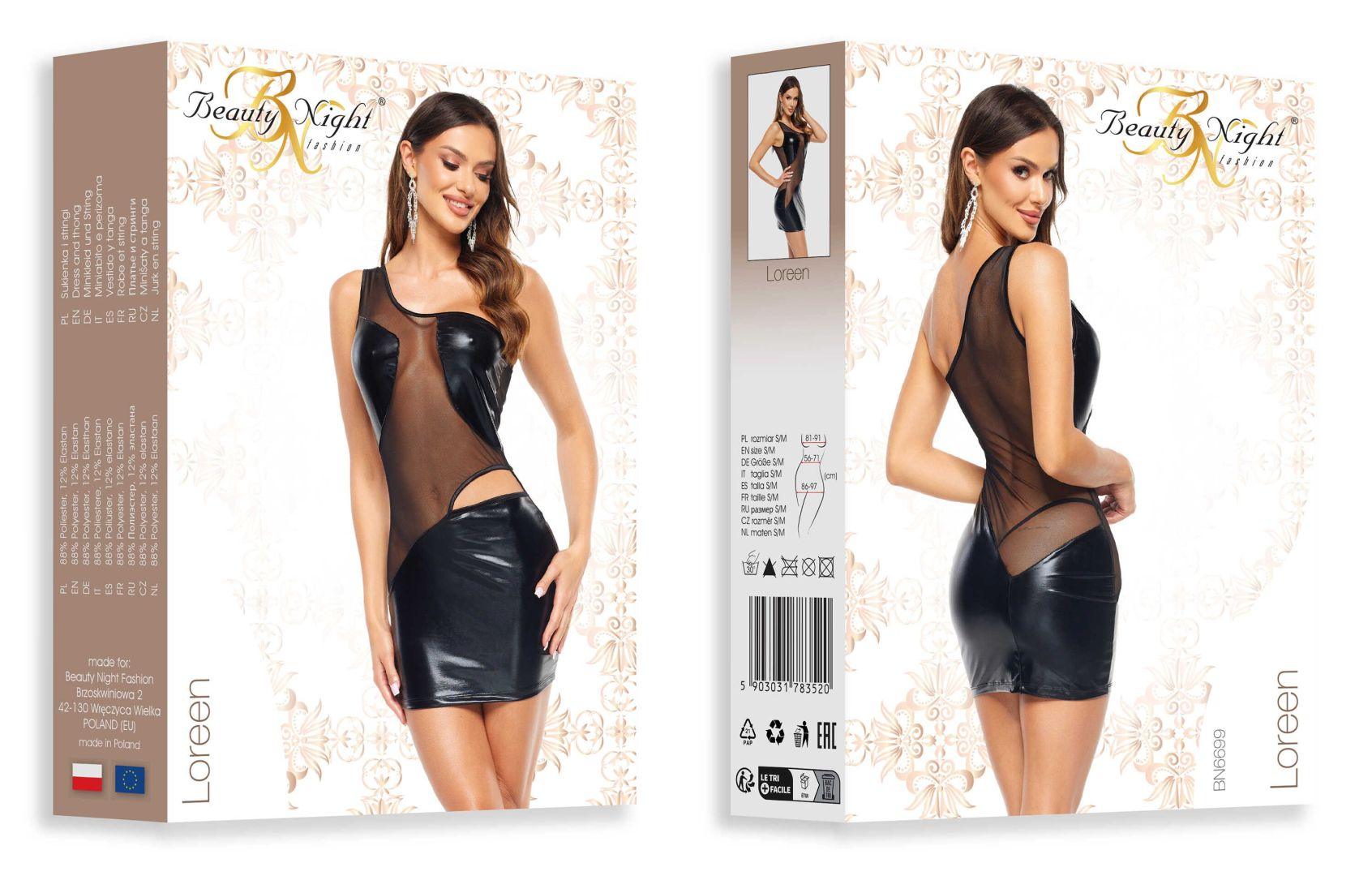 Loreen robe sexy – Noire