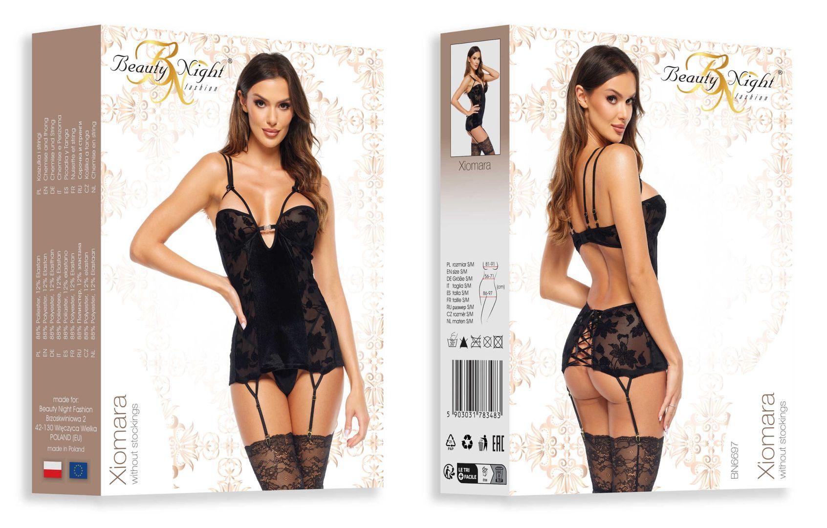 Xiomara robe sexy – Noire