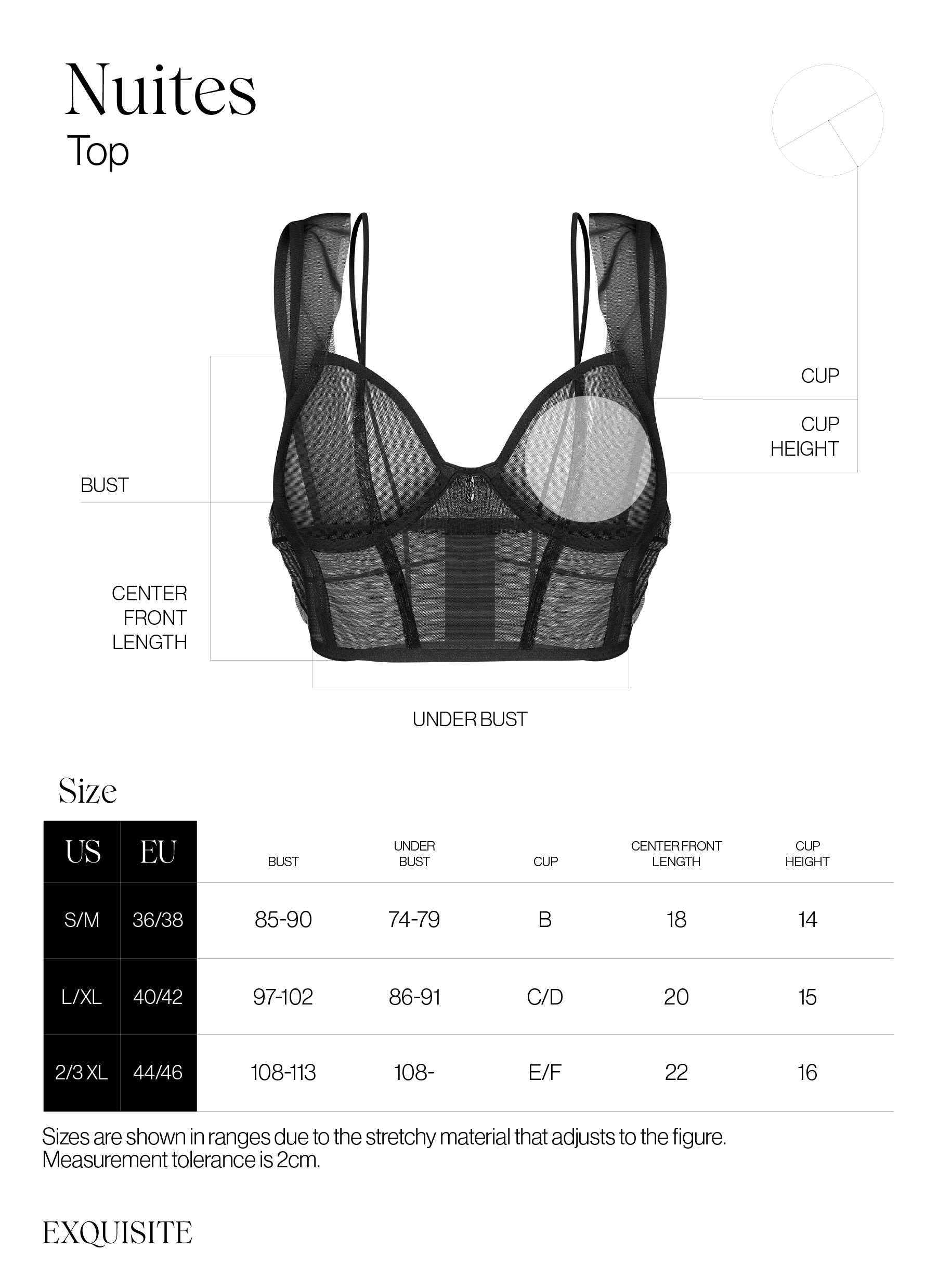 Nuites top – Noir