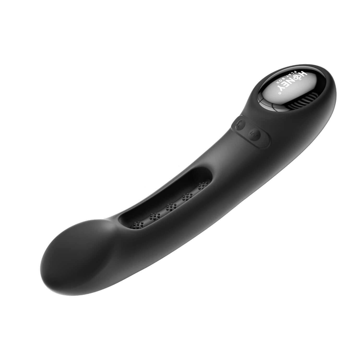 Tempo vibromasseur G-spot avec capteurs de pression et application Noir