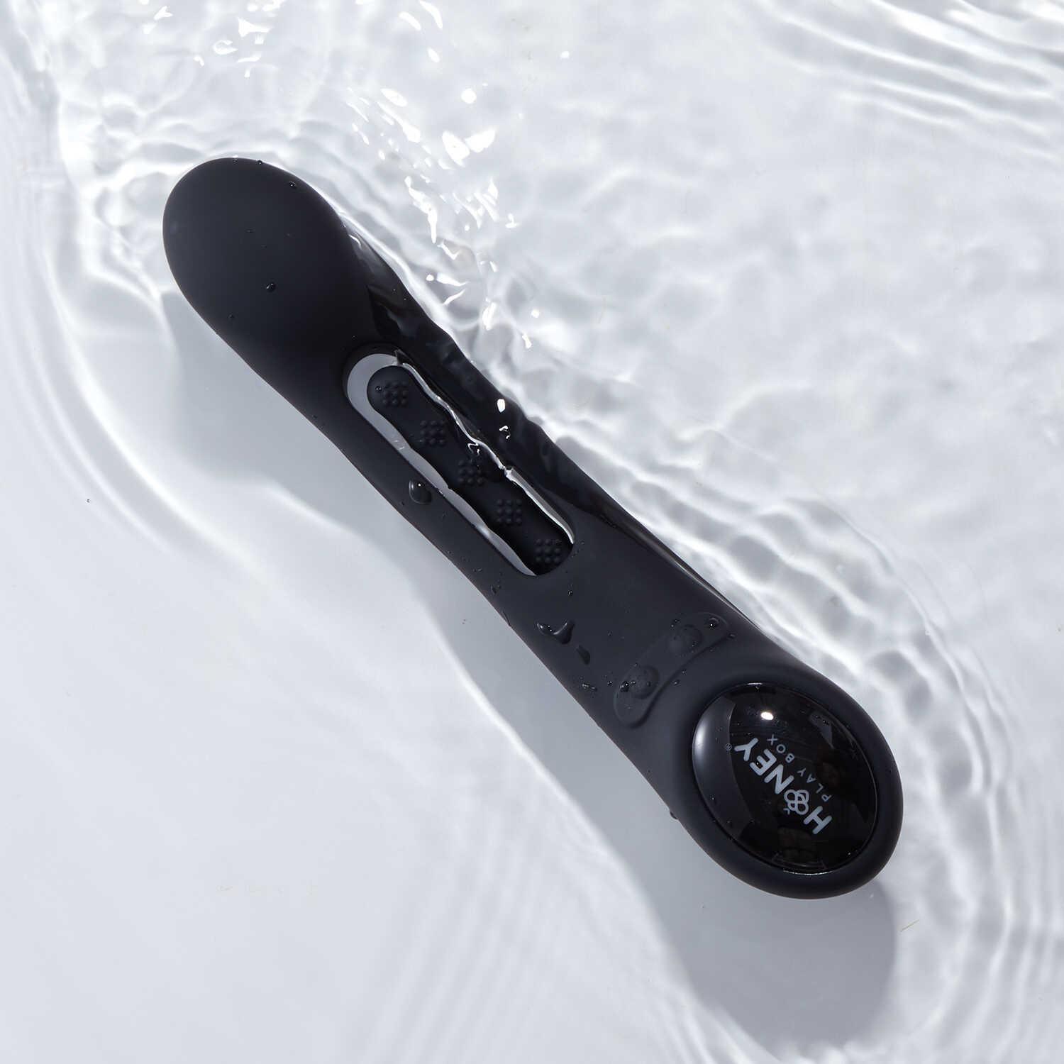 Tempo vibromasseur G-spot avec capteurs de pression et application Noir