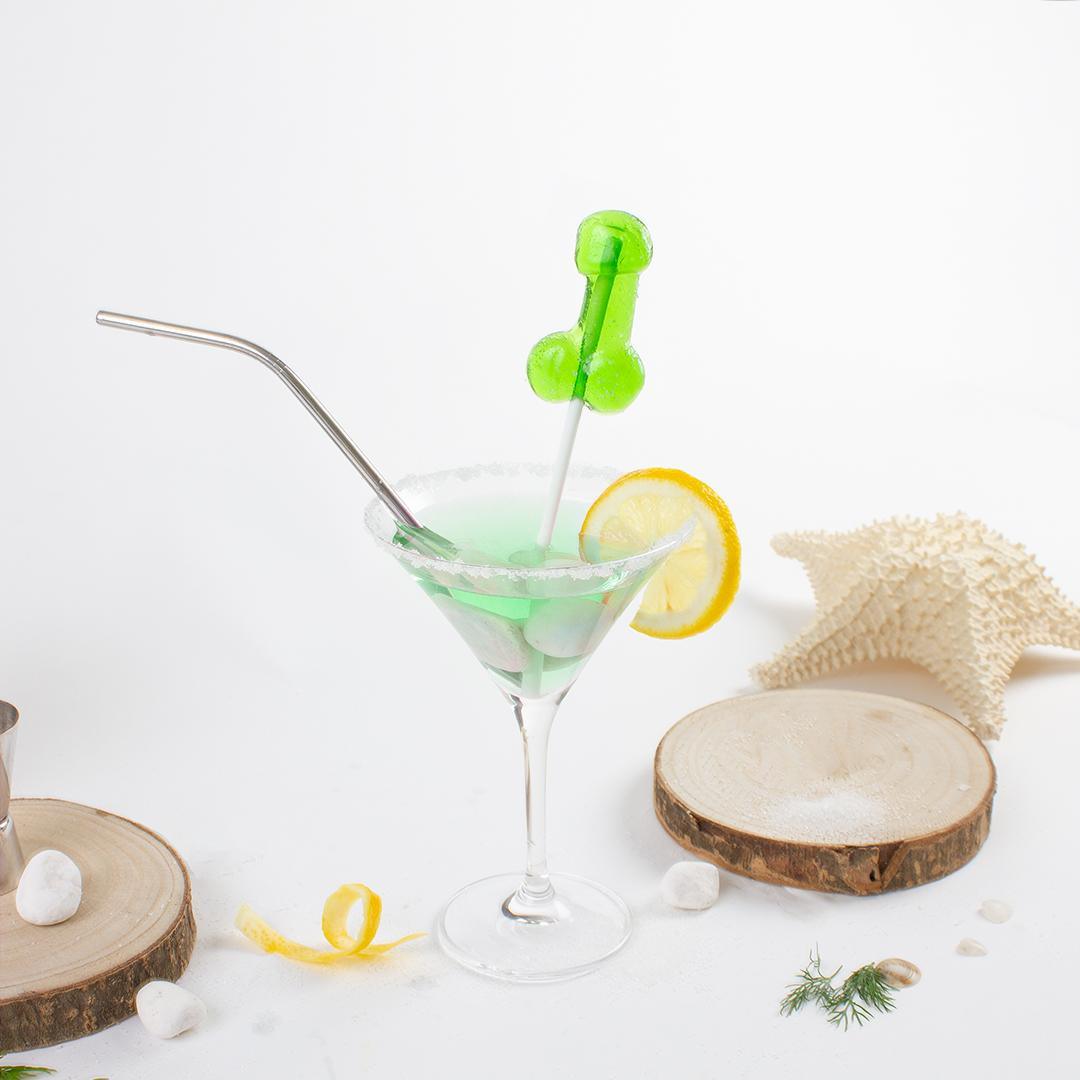 SUCETTE PÉNIS CAIPIRINHA AVEC ALCOOL