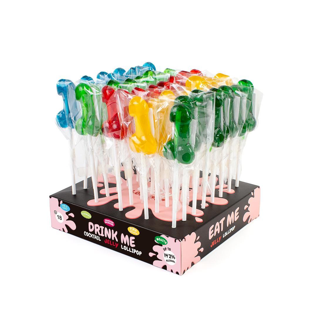 PRÉSENTOIR DE SUCETTES PÉNIS AVEC ALCOOL