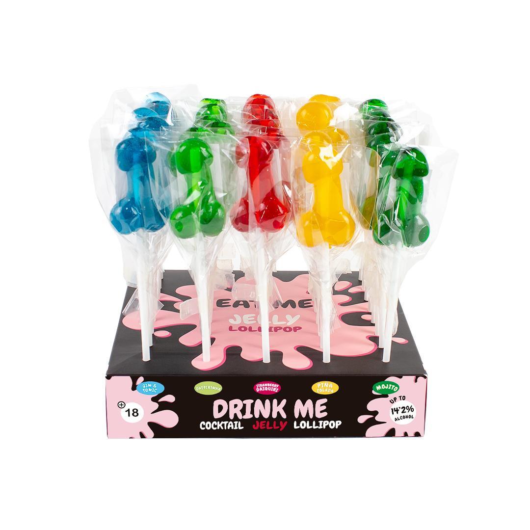 PRÉSENTOIR DE SUCETTES PÉNIS AVEC ALCOOL