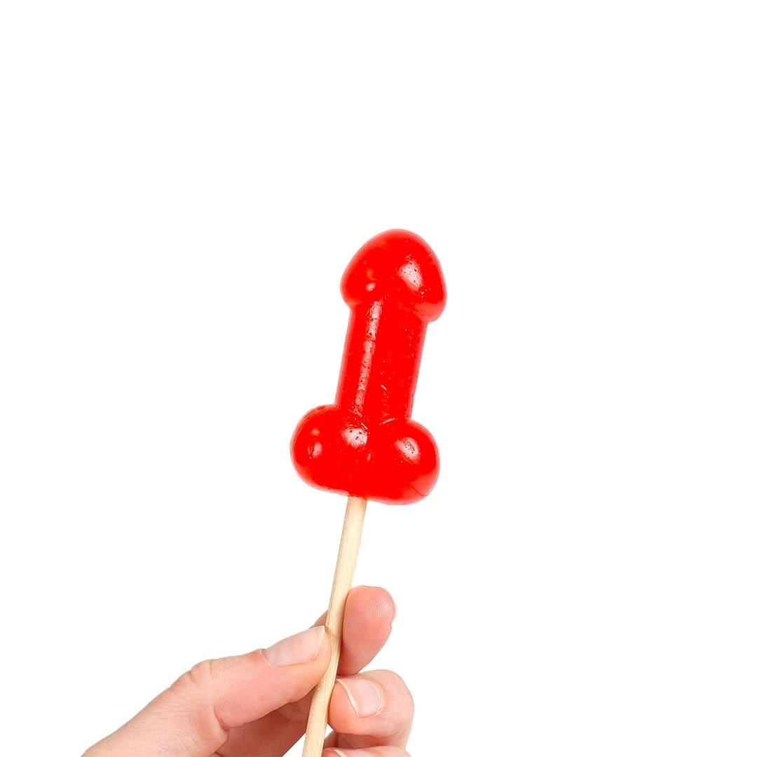 Sucette candy pénis à la cerise avec effet de la chaleur épicé