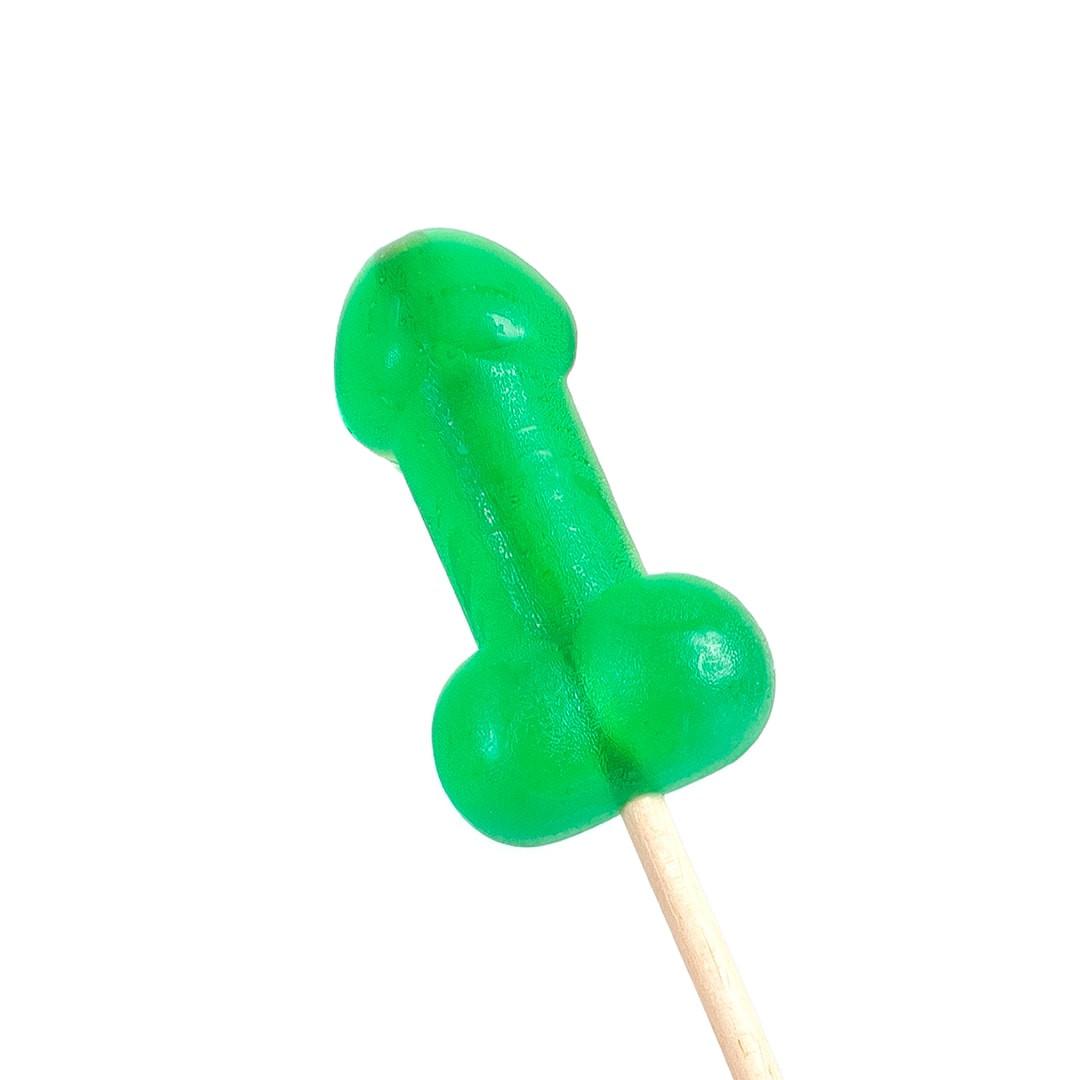 Sucette candy pénis à la menthe avec effet froid