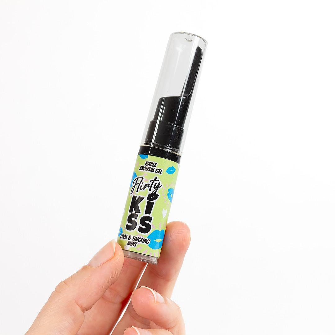 Flirty Kiss – Gels pour sex oral fraise et menthe