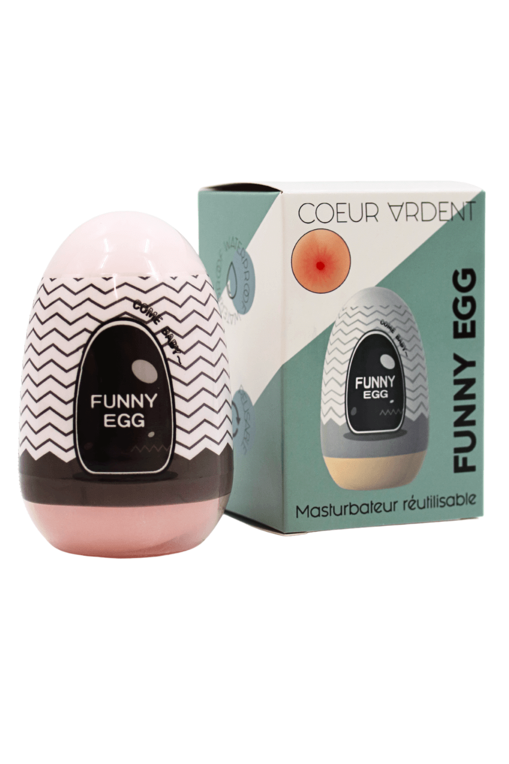Gaine Masturbatrice Réutilisable FUNNY EGG – Design Réaliste Anus