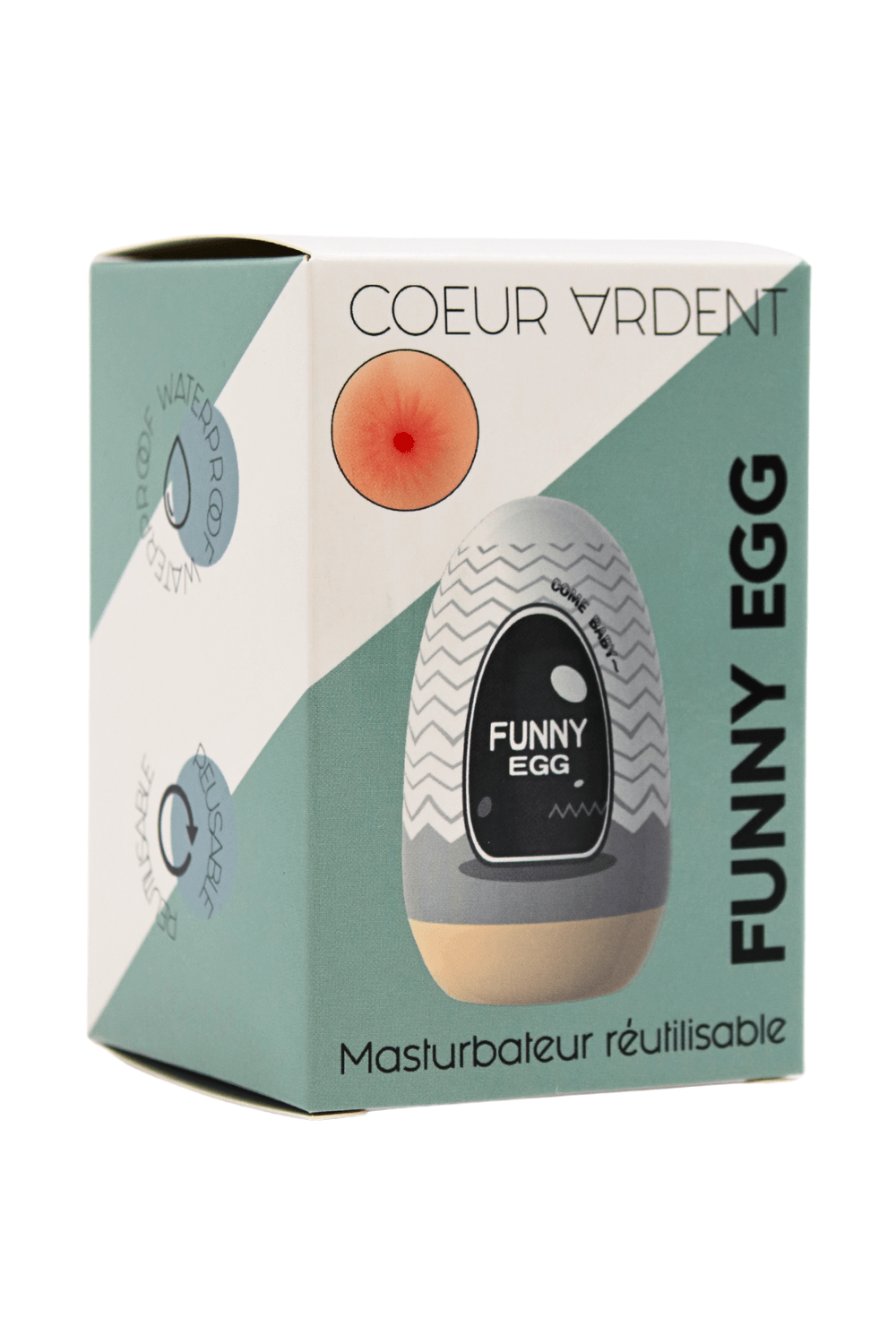 Gaine Masturbatrice Réutilisable FUNNY EGG – Design Réaliste Anus
