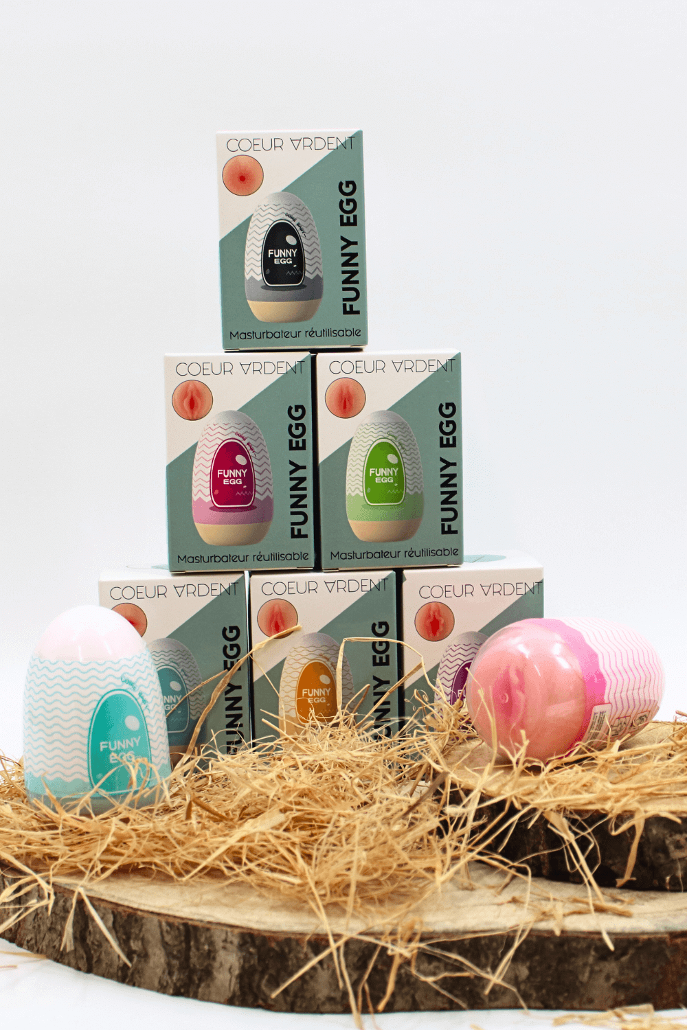 Gaine Masturbatrice Réutilisable FUNNY EGG – Design Réaliste Anus
