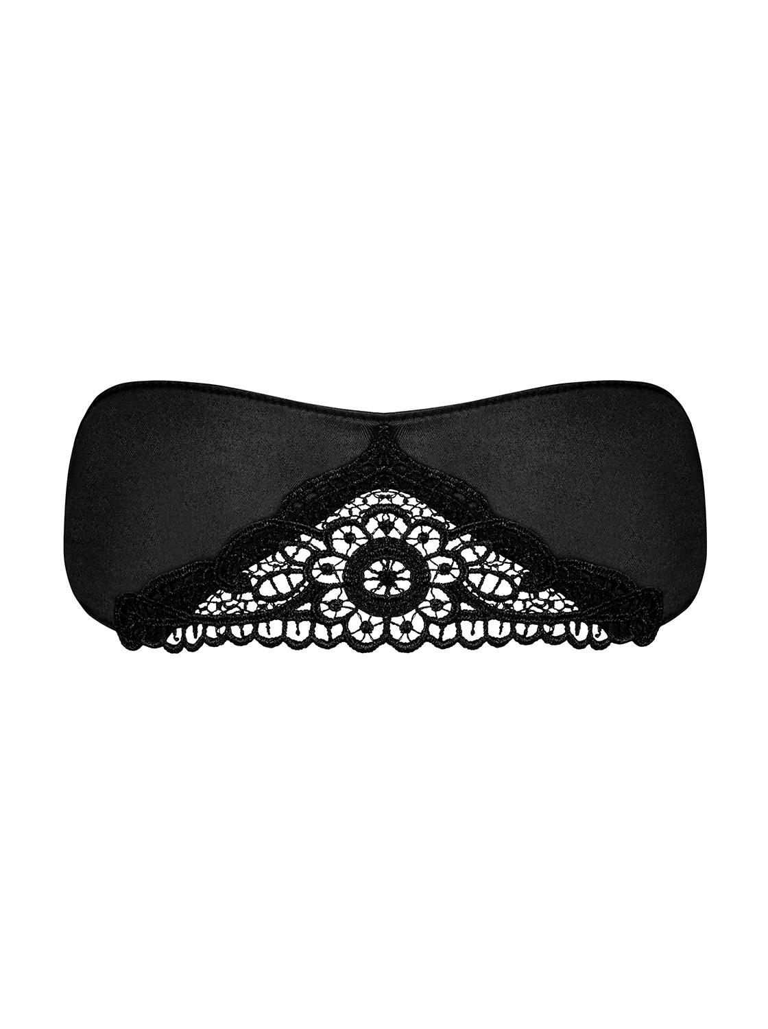 Satinia Masque en satin – Noir