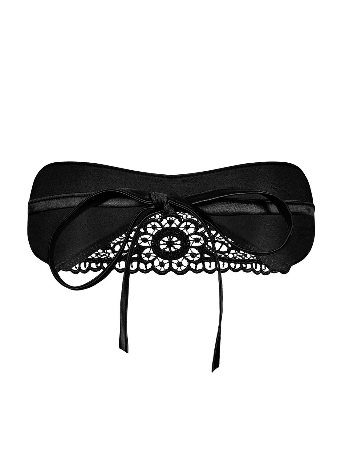 Satinia Masque en satin – Noir