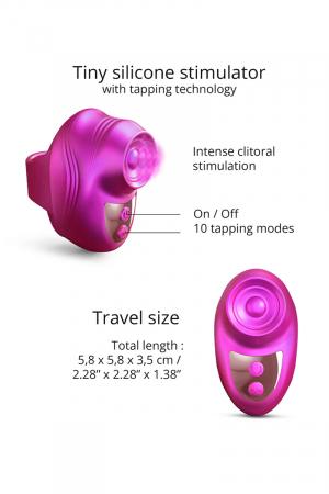 stimulateur kisscool fuchsia – détail