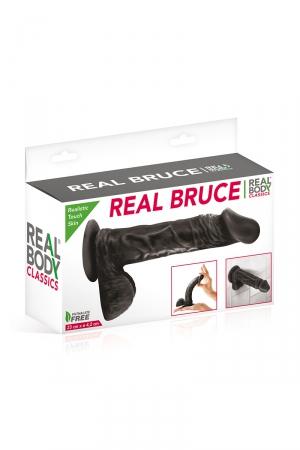 gode réaliste real bruce noir – détail