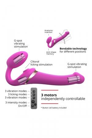 strap-on-me multi orgasm fuchsia xl – détail