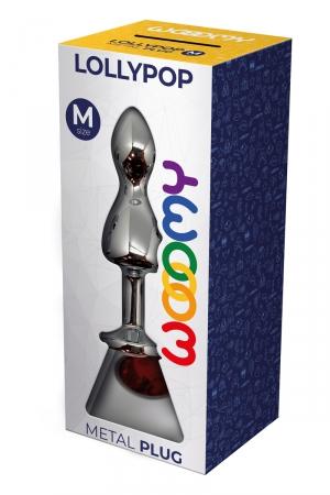 plug bijou lollypop rouge m – vue 3
