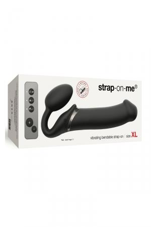 gode ceinture vibrant strap-on-me xl noir – vue 3